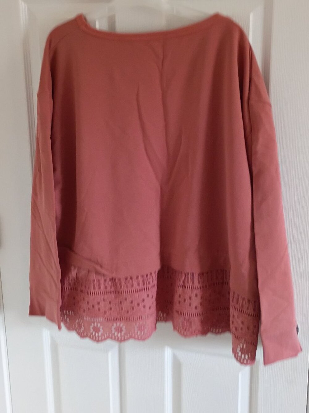 NWT J Crew Pink Sweatshirt Twofer Size 3X - Picture 4 of 4